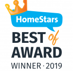 Homestars Best of 2019 award badge