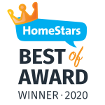 Homestars Best of 2020 award badge