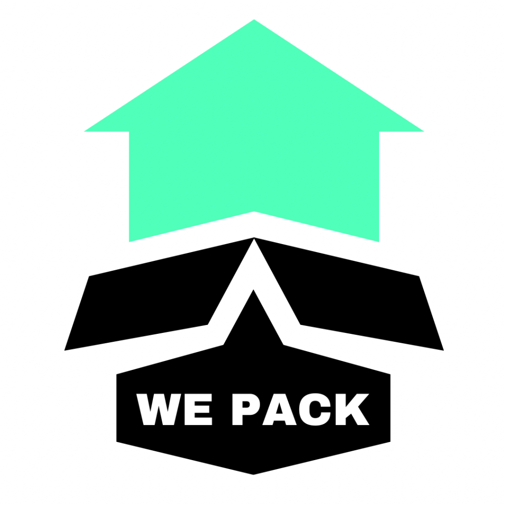 The logo for our sister service, We-Pack
